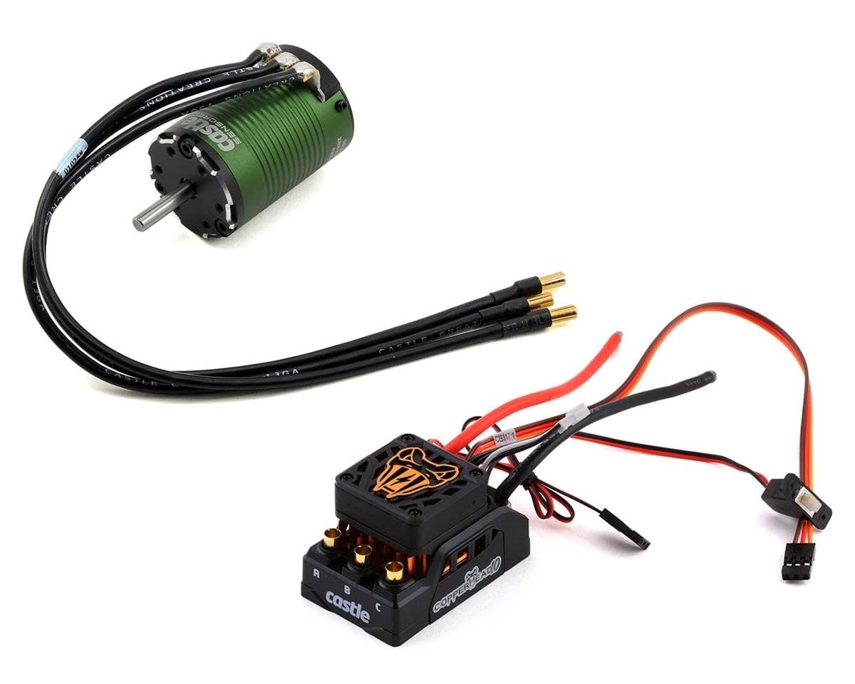 CSE010016611 CASTLE CREATIONS COPPERHEAD 10 WATERPROOF 1/10 SENSORED COMBO W/1410 (3800KV)