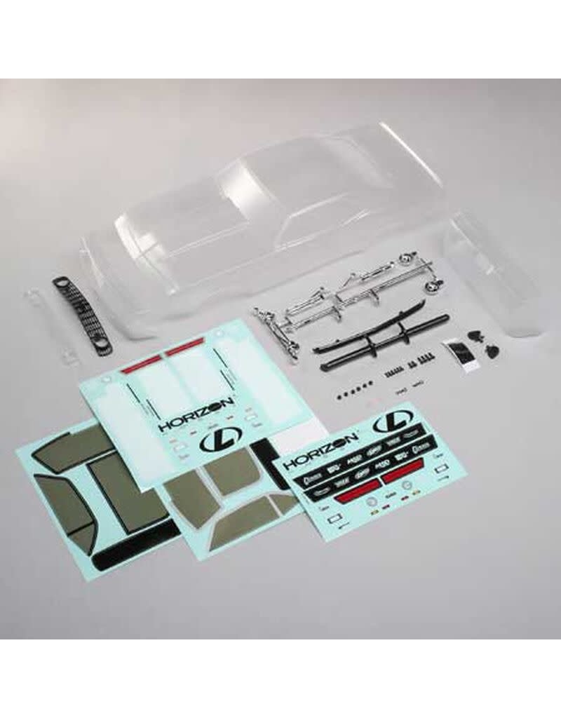 LOSI LOS230081 1969 CHEVY CAMARO BODY SET FOR V100: CLEAR