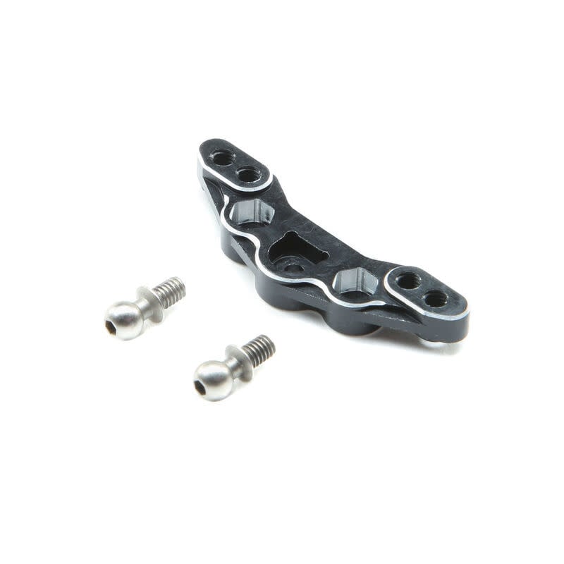 LOS311009 CAMBER BLOCK, FRONT, ALUMINUM: MINI-T 2.0