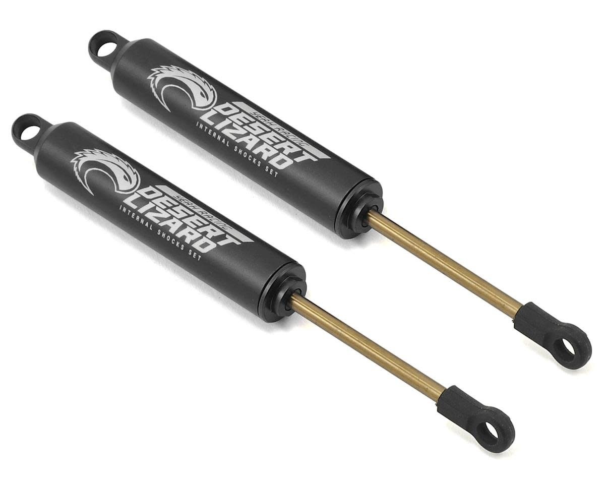 YEA-DDL-120BK YEAH RACING 120MM DESERT LIZARD TWO STAGE INTERNAL SPRING SHOCK (2) (BLACK)
