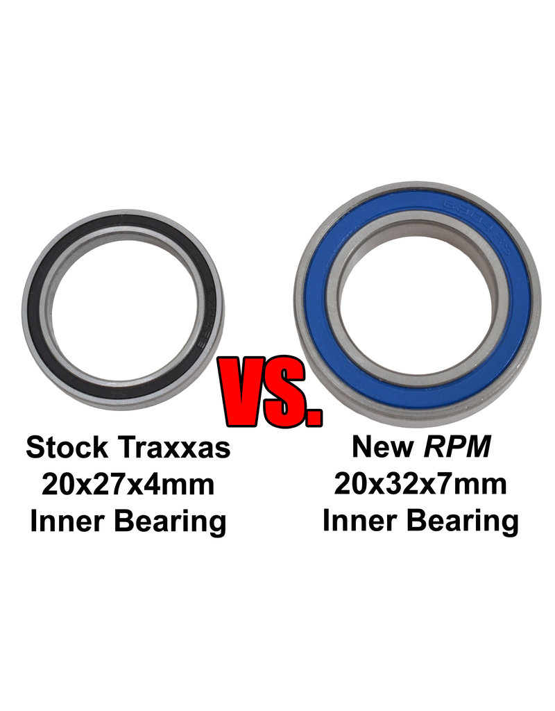 RPM RC PRODUCTS RPM80662 TRAXXAS X-MAXX OVERSIZED FRONT AXLE CARRIERS W/BEARINGS (2)