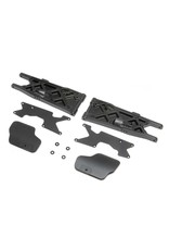 TLR TLR244070 REAR ARMS, MUD GUARDS, INSERTS (2): 8XT