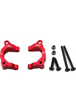 HOT RACING HRAARM1902 ALUMINUM CASTER RED W/ KING PINS FOR ARRMA 2WD