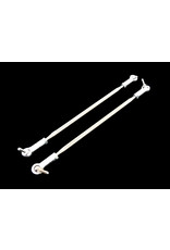 ROVAN RC RV8545102S MAX 5T TS CNC ALLOY/STEEL STEERING TURNBUCKLE LINKS, SILVER ALUMINUM ENDS SKU
