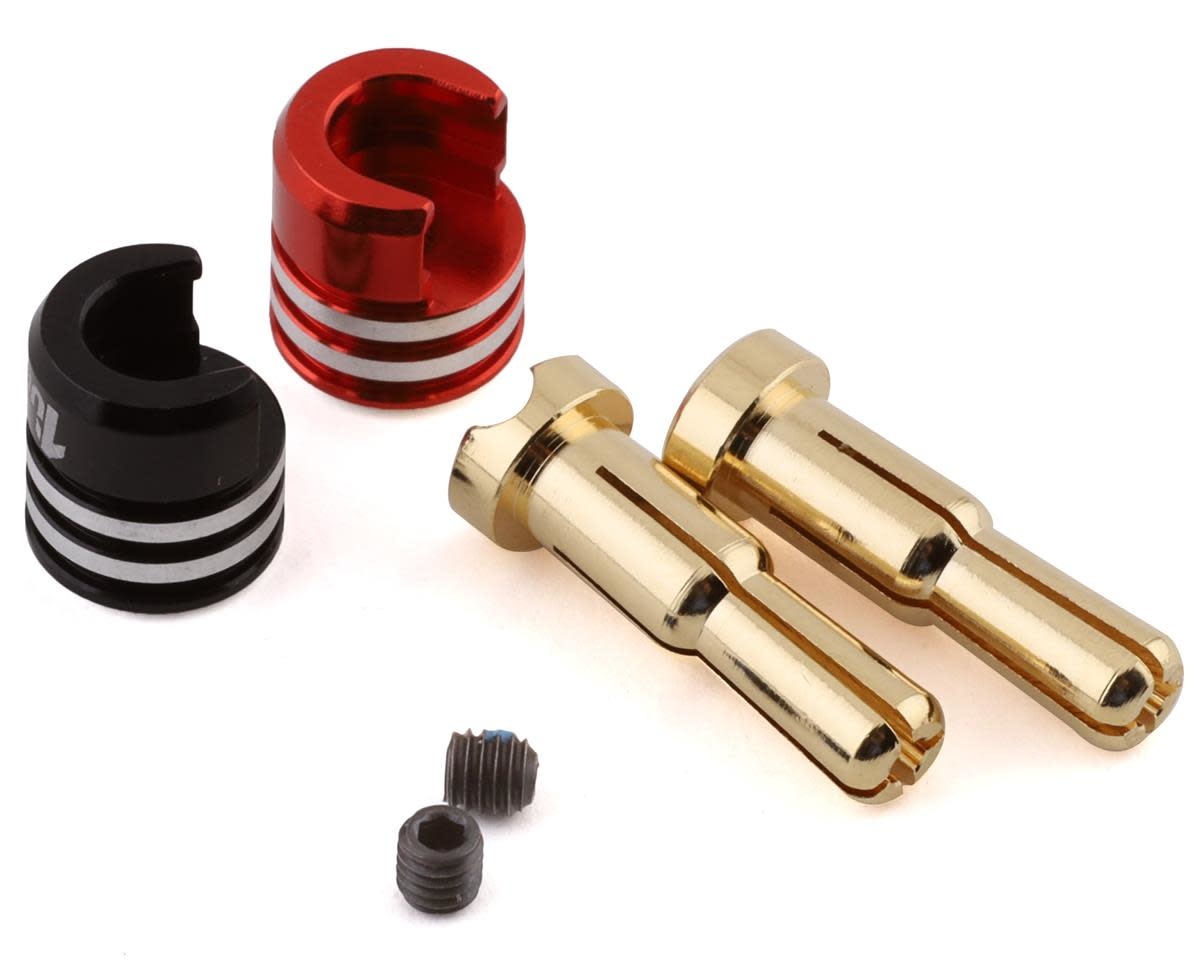 1UP190437 HEATSINK BULLET PLUG GRIPS W/4-5MM BULLETS (BLACK AND RED)