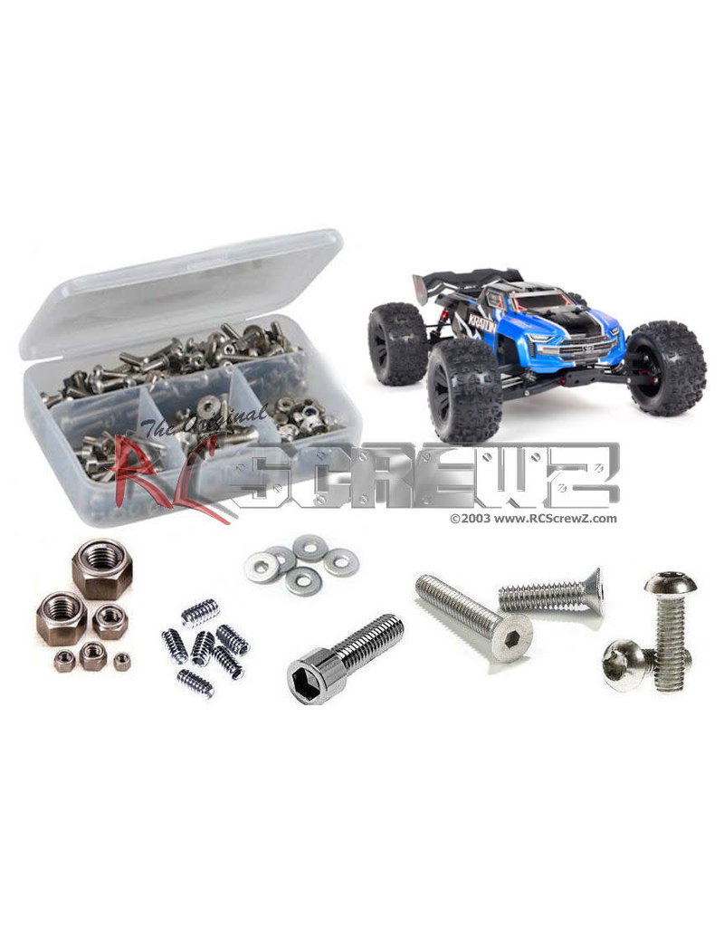 RC SCREWZ RCZARA038 ARRMA KRATON 6S BLX V5 STAINLESS STEEL SCREW KIT