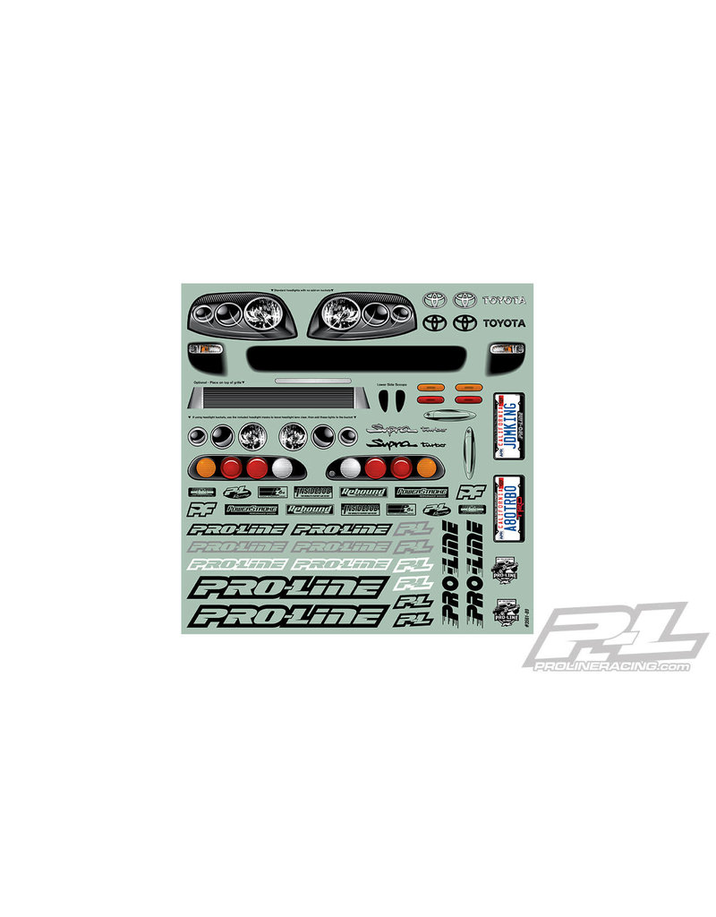 PROLINE RACING PRO356100 1995 TOYOTA SUPRA BODY: CLEAR