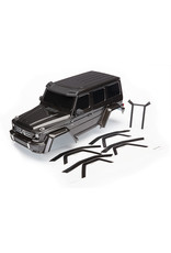 TRAXXAS 8811R BODY, MERCEDES-BENZ G 500 4X4_, COMPLETE (BLACK) (INCLUDES REAR BODY POST, GRILLE, SIDE MIRRORS, DOOR HANDLES, & WINDSHIELD WIPERS)