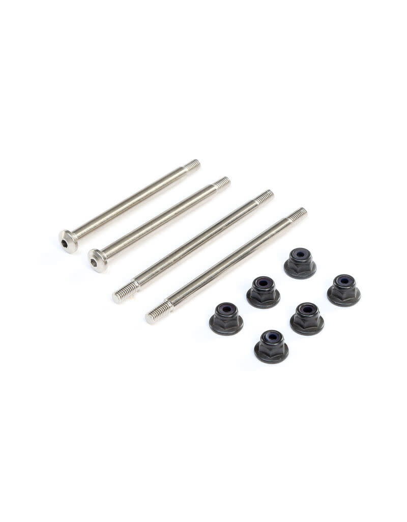 TLR TLR244044 OUTER HINGE PINS, 3.5MM, ELECTRO NICKEL (2): 8X