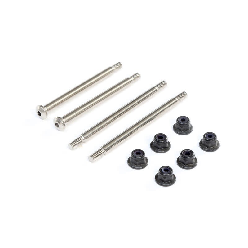 TLR244044 OUTER HINGE PINS, 3.5MM, ELECTRO NICKEL (2): 8X