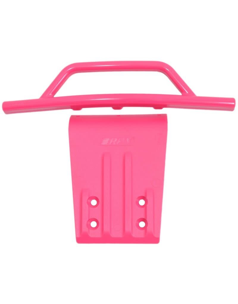RPM RC PRODUCTS RPM80957 FRONT BUMPER & SKID PLATE,  PINK:SLH2WD, N SLH