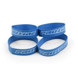 PROLINE RACING PRO629800 PRO-LINE TIRE RUBBER BANDS, BLUE (4)