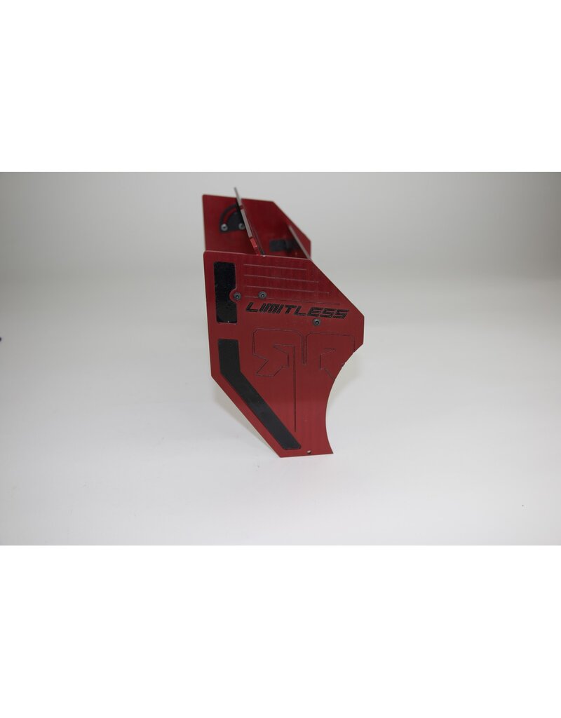 STUPID RC STP1136R ARRMA LIMITLESS SPLITTER/SIDE SKIRTS/ADJUSTABLE WING (FULL KIT) RED