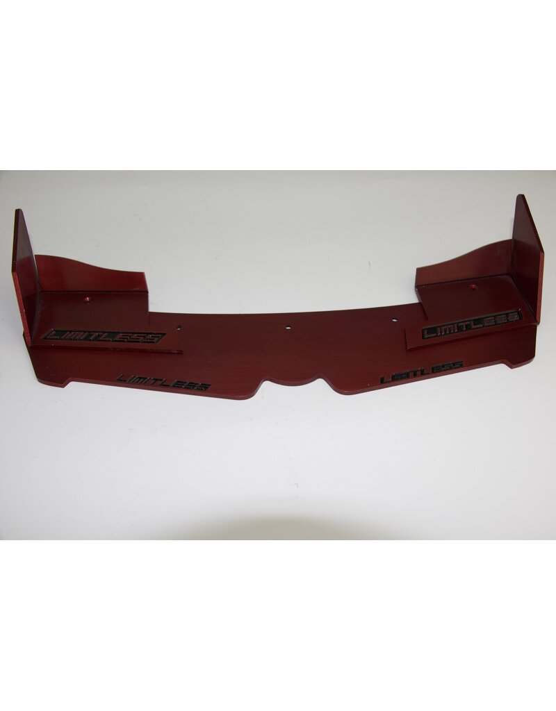 STUPID RC STP1136R ARRMA LIMITLESS SPLITTER/SIDE SKIRTS/ADJUSTABLE WING (FULL KIT) RED