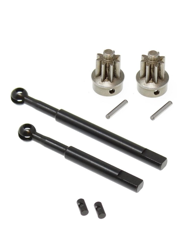 REDCAT RACING RER11821 HEAVY DUTY FRONT PORTAL CVA INPUT GEARS WITH PINS AND CVA SHAFTS WITH COUPLERS