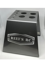 REEFS RC SEHREEFS39 STEEL CAR STAND W/ SHOCK HOLES - GRAY