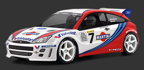 HPI7412 FORD FOCUS WRC BODY (200MM): CLEAR