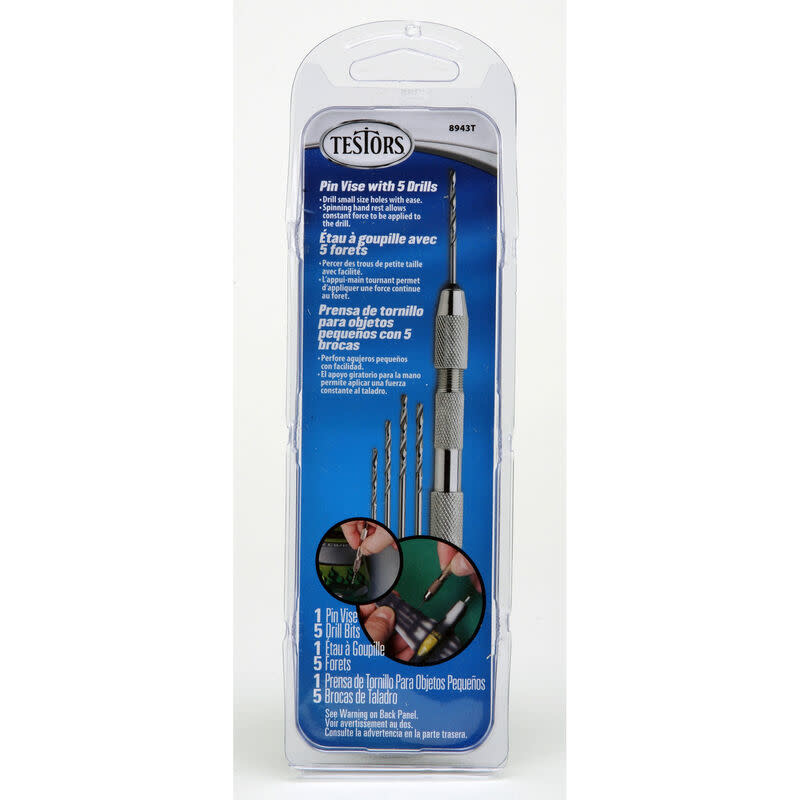TES8943T PIN VISE & 5 DRILL BITS TOOL