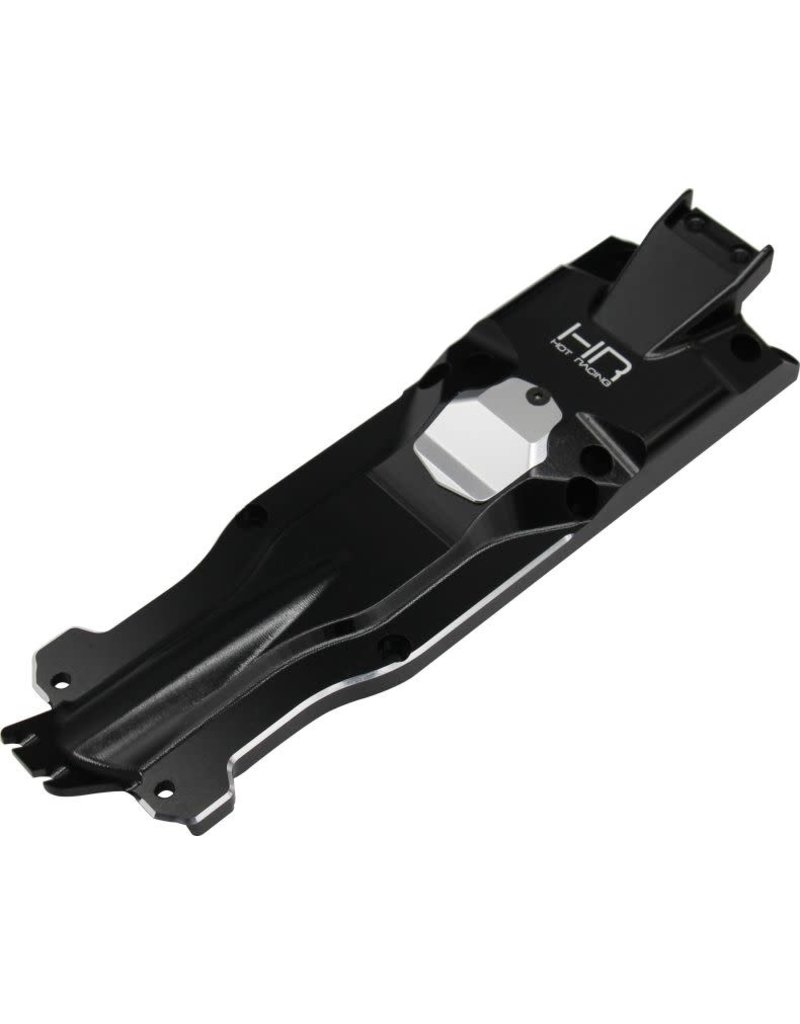 HOT RACING HRAERVT14X01 CNC 3D ALUMINUM CENTER SKID PLATE FOR TRAXXAS E-REVO 2.0