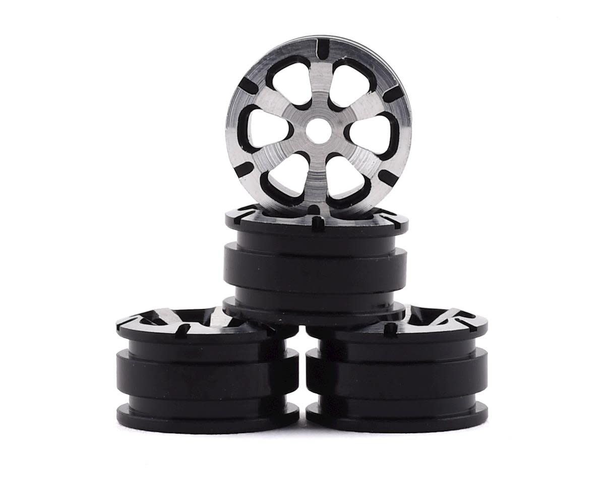 OLHGA4005 ALUMINUM 6 SPOKE WHEEL SET (SILVER) (4)