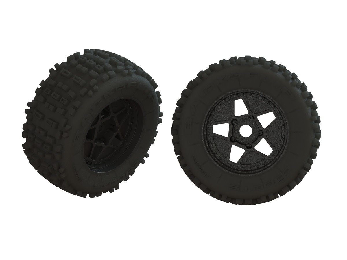 ARA550064 dBoots Backflip Tire Set Black Pair