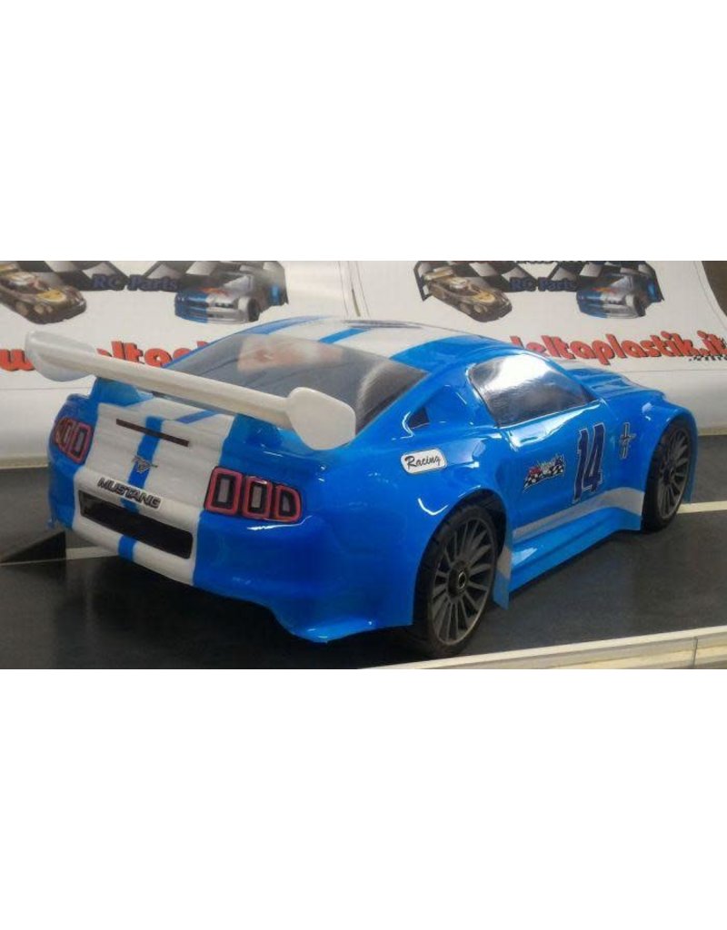 DELTA PLASTIK USA DP0175/2 MUSTANG 1/8 SCALE GT BODY: CLEAR