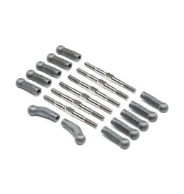 TLR TLR334052 HD TURNBUCKLE KIT, TITANIUM: 22 5.0