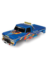 TRAXXAS TRA3661X BODY, BIGFOOT NO. 1, BLUE-X, OFFICIALLY LICENSED REPLICA (PAINTED, DECALS APPLIED)
