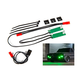 TRAXXAS TRA9496G LED LIGHT SET COMPLETE GREEN FRONT