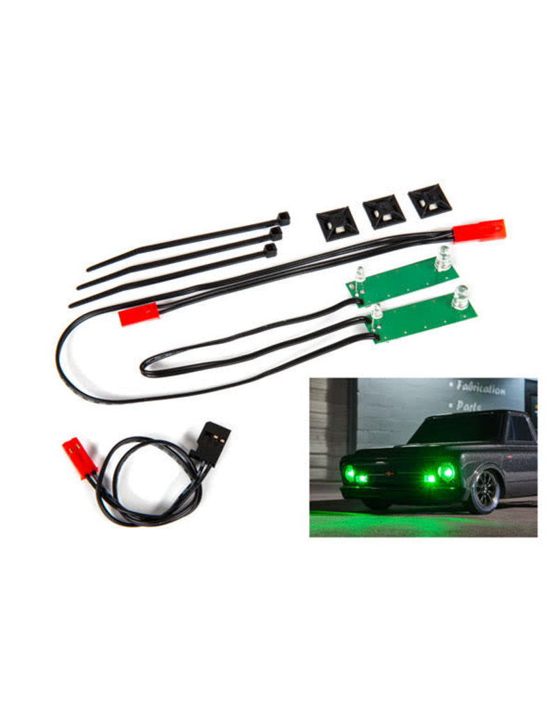 TRAXXAS TRA9496G LED LIGHT SET COMPLETE GREEN FRONT