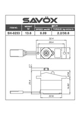 SAVOX SAVSH0253 MICRO DIGITAL SERVO .09/30