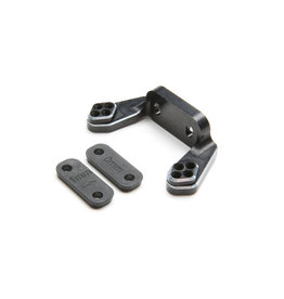 TLR TLR334051 REAR CAMBER BLOCK, BLACK, W/INSERTS: 22 4.0