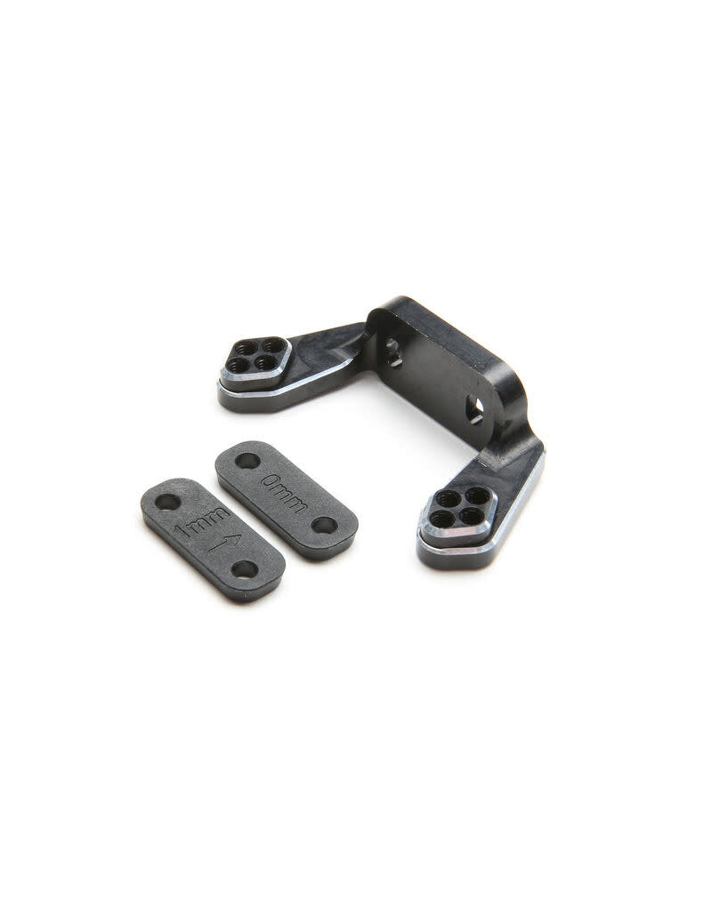 TLR TLR334051 REAR CAMBER BLOCK, BLACK, W/INSERTS: 22 4.0