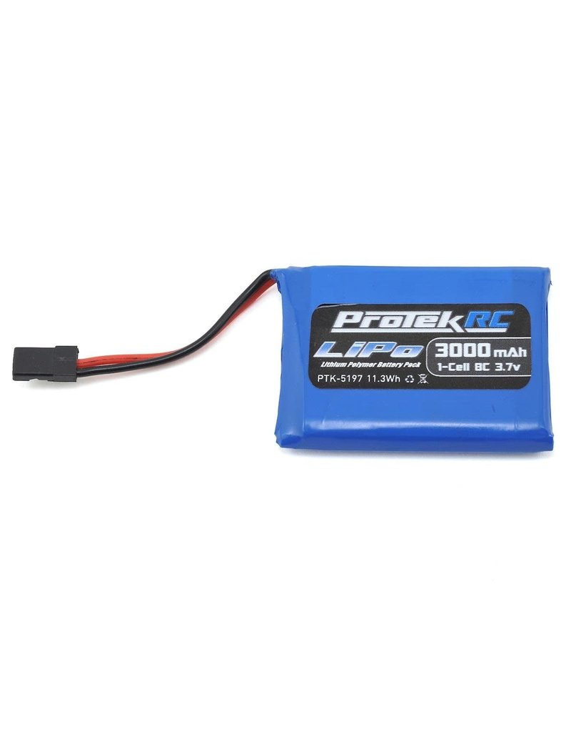 PROTEK RC PTK-5197 1S LIPO 3.7V 3000MAH TRANSMITTER BATTERY (SANWA M17/MT-44/MT-5): JR