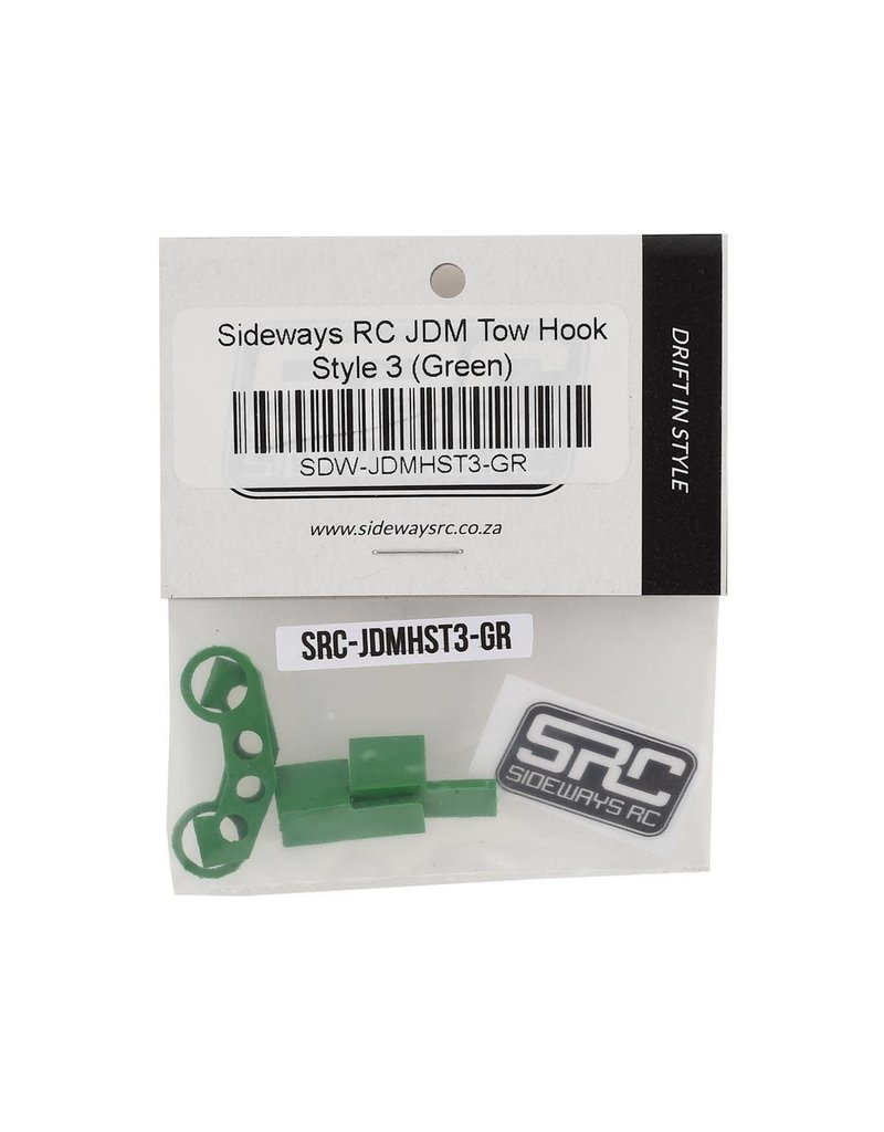 SIDEWAYS RC SDW-JDMHST3-GR  RC SCALE DRIFT JDM TOW HOOK (GREEN) (2) (STYLE 3)
