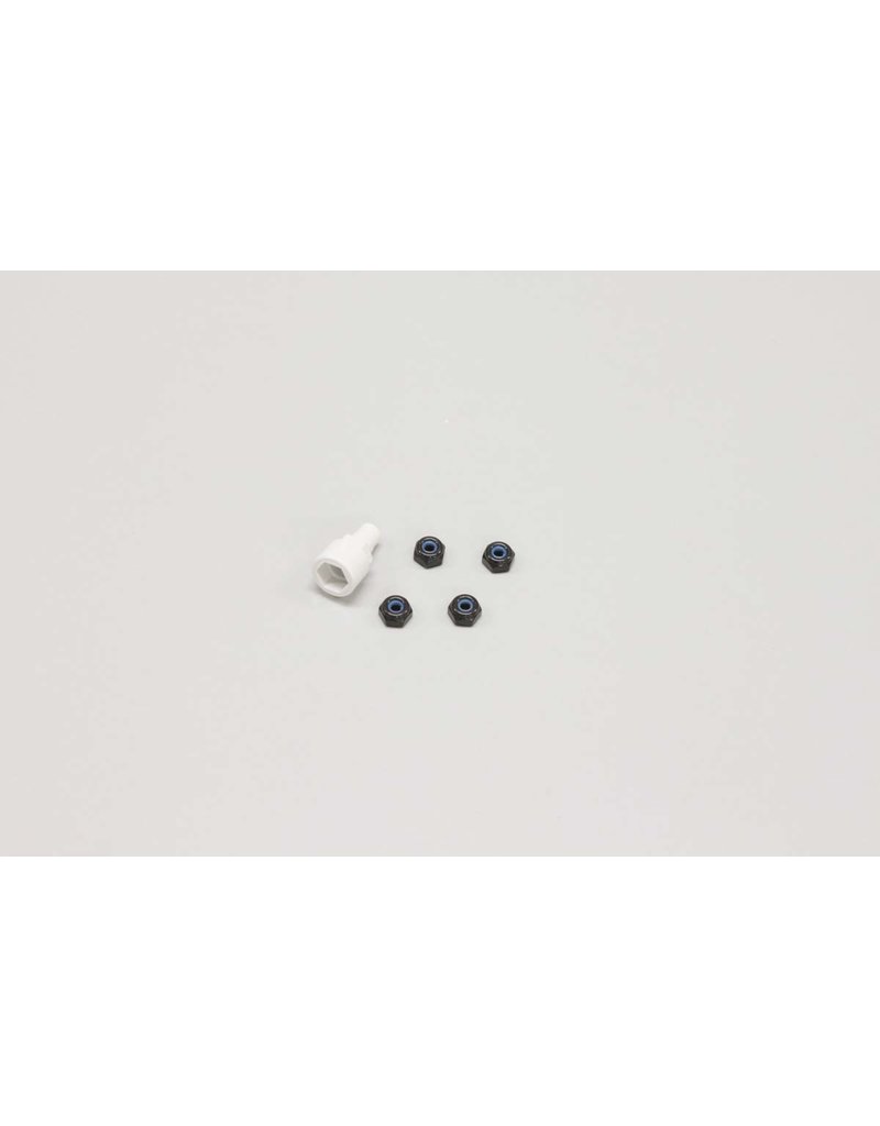 KYOSHO KYOMZW13BK COLOR NYLON NUT BLACK STEEL