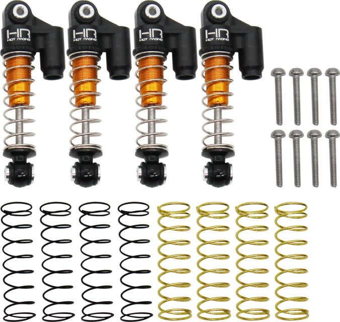 HRASXTF326RX04 ALUMINUM THREADED OIL SHOCK FOR AXIAL SCX24