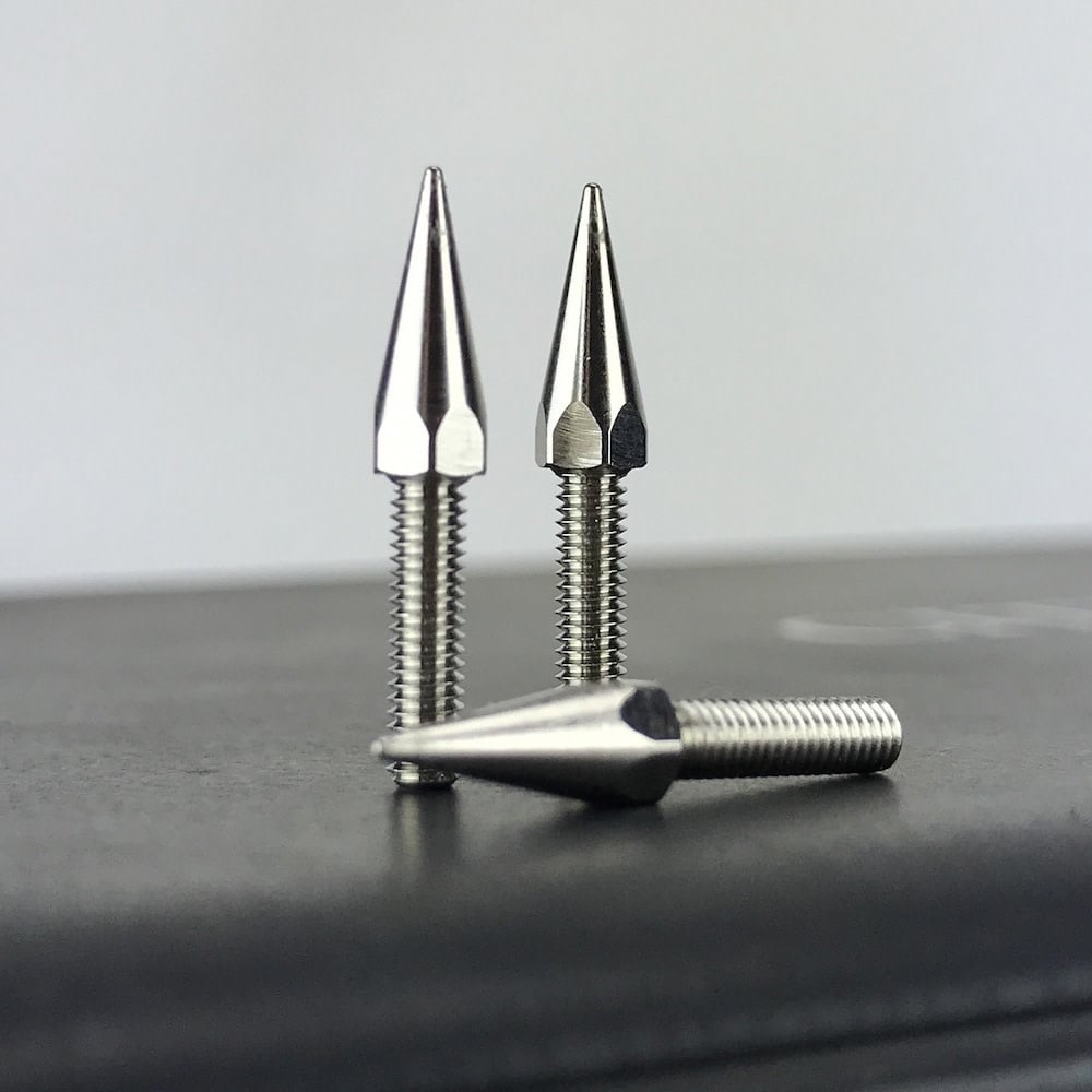 CEGCKD0612 BULLET SPIKED WHEEL NUTS F-450: SILVER