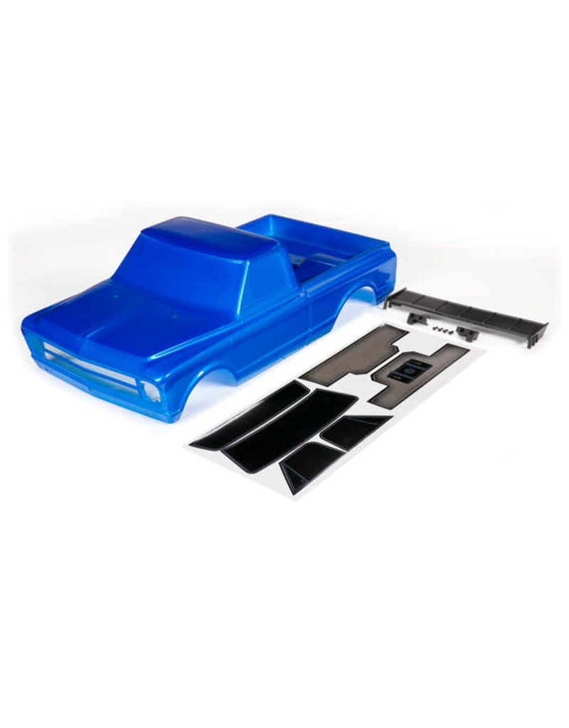TRAXXAS TRA9411X BODY, CHEVROLET C10 (INCLUDES WING & DECALS) (REQUIRES #9415 SERIES BODY ACCESSORIES TO COMPLETE BODY): BLUE