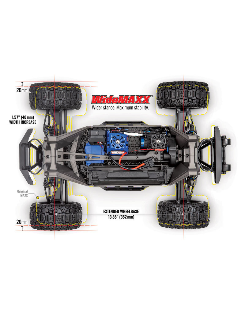 TRAXXAS TRA89086-4-GRN 1/10 WIDEMAXX MONSTER TRUCK: GREEN