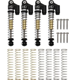 HOT RACING HRASXTF485TR04 ALUMINUM THREADED TELE SHOCKS SCX24