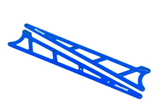 TRA9462X SIDE PLATES FOR ALUMINUM WHEELIE BAR BLUE