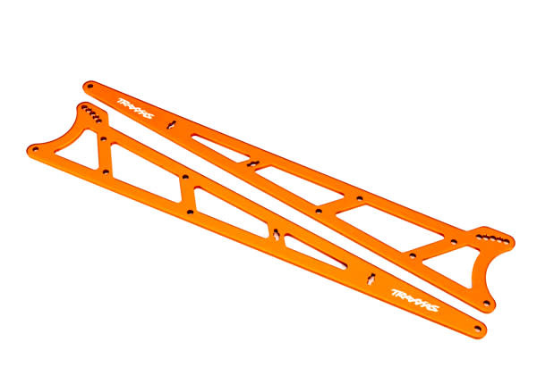 TRA9462A SIDE PLATES FOR ALUMINUM WHEELIE BAR ORANGE