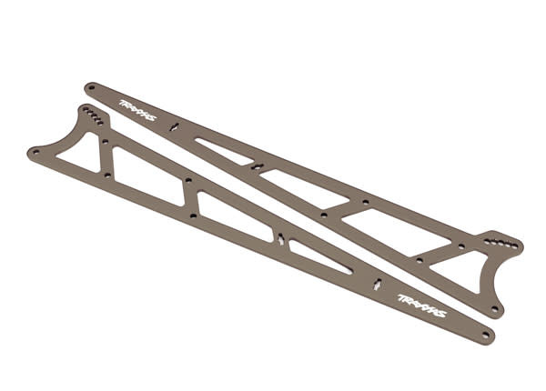 TRA9462 SIDE PLATES FOR ALUMINUM WHEELIE BAR GREY