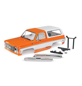 TRAXXAS TRA8130X BODY, CHEVROLET BLAZER (1979), COMPLETE (ORANGE) (INCLUDES GRILLE, SIDE MIRRORS, DOOR HANDLES, WINDSHIELD WIPERS, FRONT & REAR BUMPERS, DECALS)