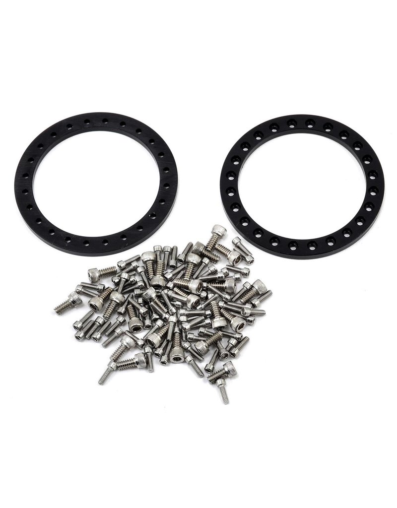 VANQUISH VPS07782 KMC 1.9 KM236 TANK ALUMINUM BEADLOCK WHEELS: GRAY (2)