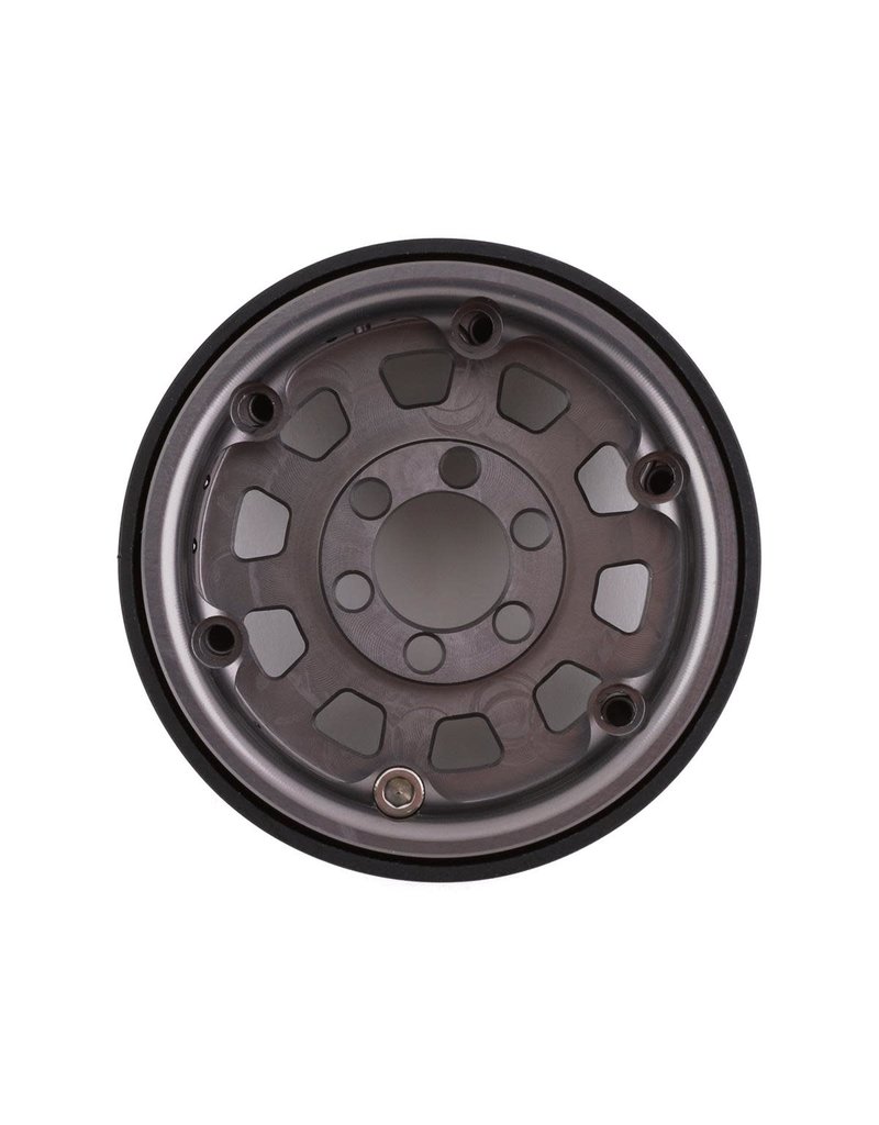VANQUISH VPS07782 KMC 1.9 KM236 TANK ALUMINUM BEADLOCK WHEELS: GRAY (2)