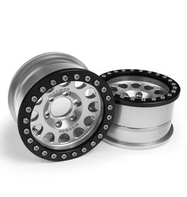 VANQUISH VPS07914 METHOD 105 1.9 ALUMINUM BEADLOCK WHEELS: CLEAR/BLACK (2)