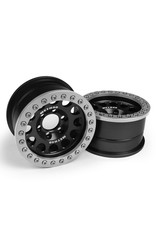 VANQUISH VPS07911 METHOD 105 1.9 ALUMINUM BEADLOCK WHEELS: BLACK/CLEAR (2)