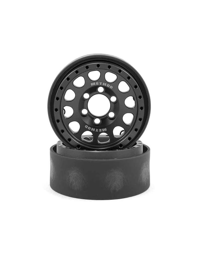 VANQUISH VPS07912 METHOD 105 1.9 BEADLOCK CRAWLER WHEELS (GREY/BLACK) (2)